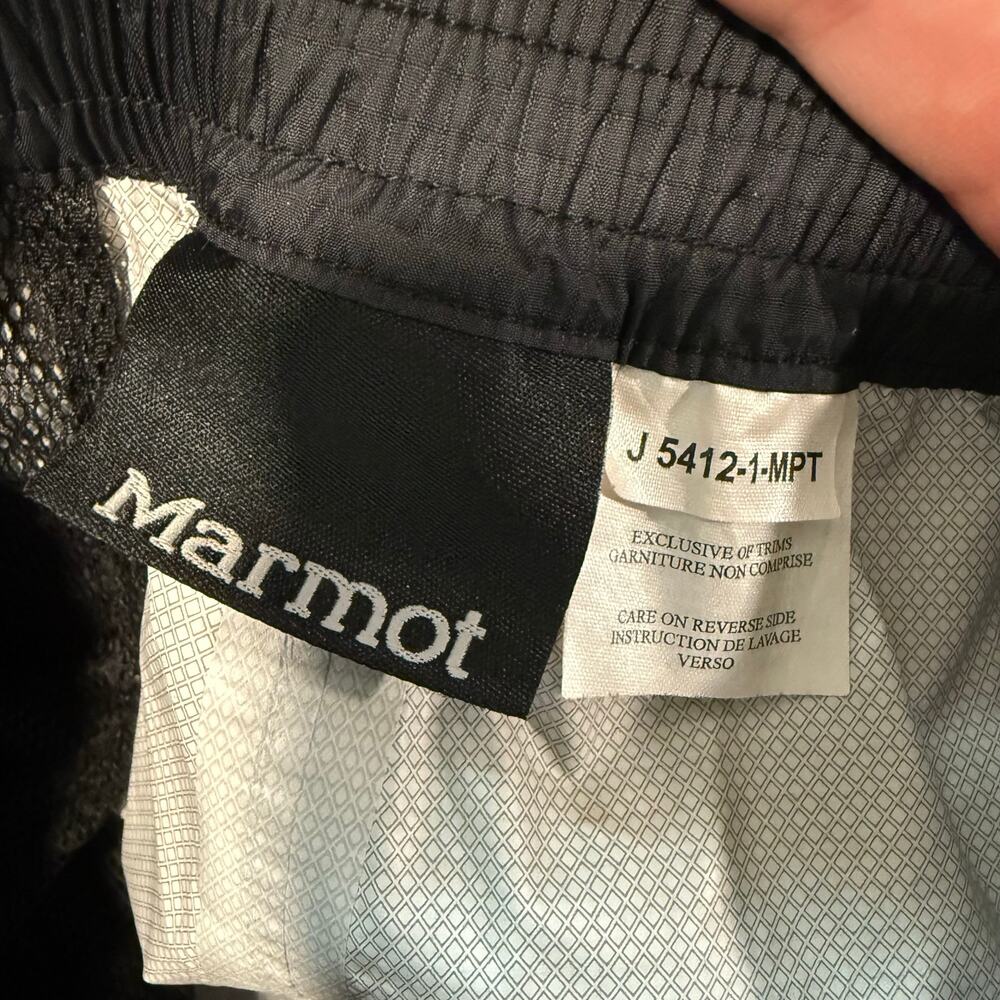 Marmot Men's Rain Pants Shell Side Zip Black XXL‎ Waterproof - Picture 7 of 11